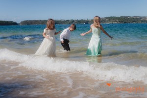 children in water, Sydney, Clontarf Beach photography